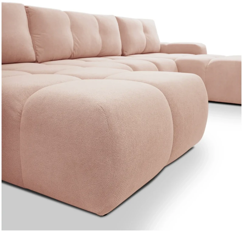 Narożnik rozkładany SOHO 359 cm z funkcją spania i pojemnikiem na pościel - Curio 60