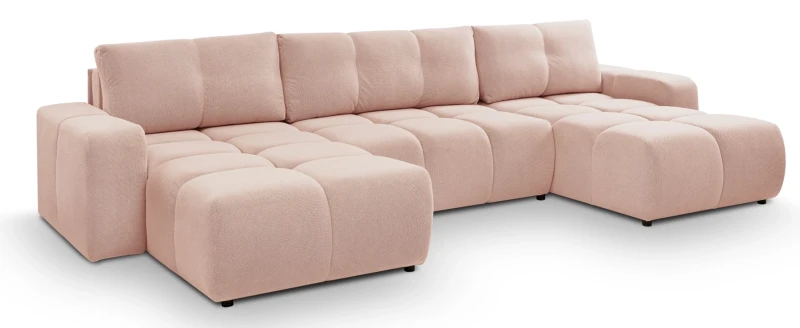 Narożnik rozkładany SOHO 359 cm z funkcją spania i pojemnikiem na pościel - Curio 60