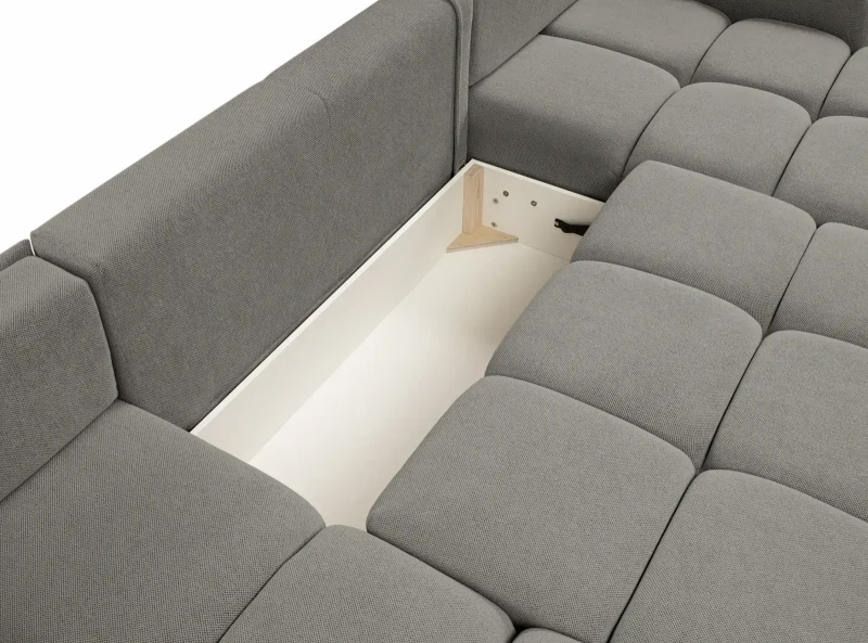 Narożnik rozkładany SOHO 359 cm z funkcją spania i pojemnikiem na pościel - Curio 83