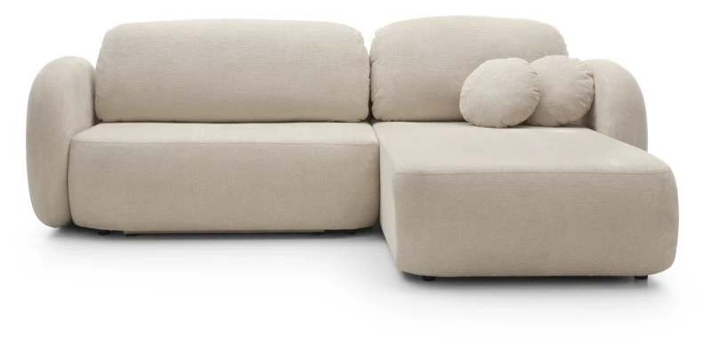 Narożnik rozkładany OLIO 248 cm z funkcją spania i pojemnikiem na pościel - Aragon 03