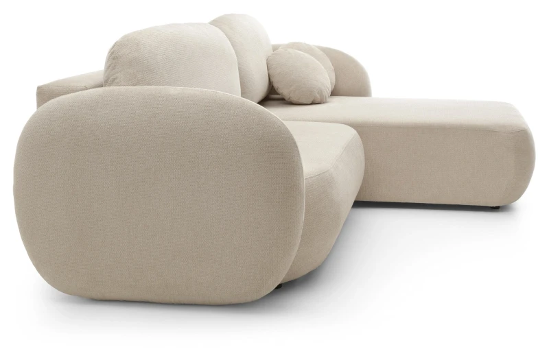 Narożnik rozkładany OLIO 248 cm z funkcją spania i pojemnikiem na pościel - Aragon 03