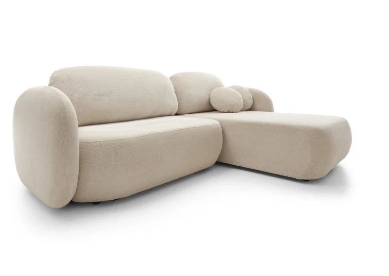 Narożnik rozkładany OLIO 248 cm z funkcją spania i pojemnikiem na pościel - Aragon 03