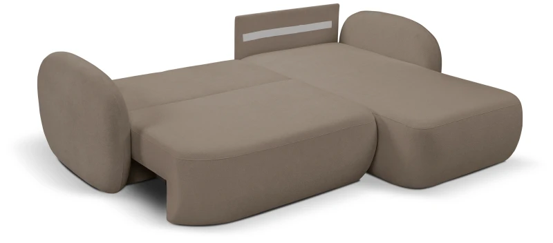 Narożnik rozkładany OLIO 248 cm z funkcją spania i pojemnikiem na pościel - Sicuro 45