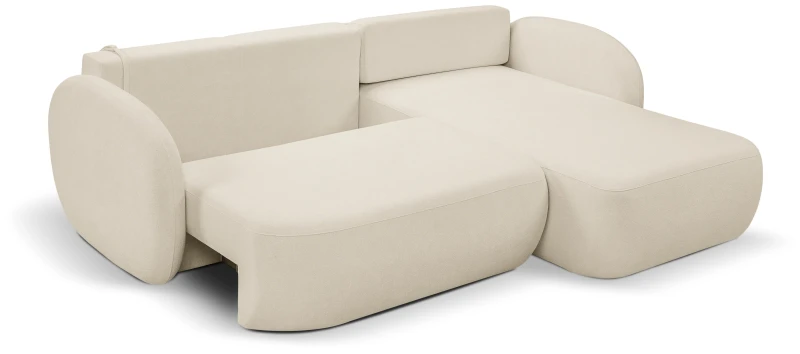 Narożnik rozkładany OLIO 248 cm z funkcją spania i pojemnikiem na pościel - Sicuro 55