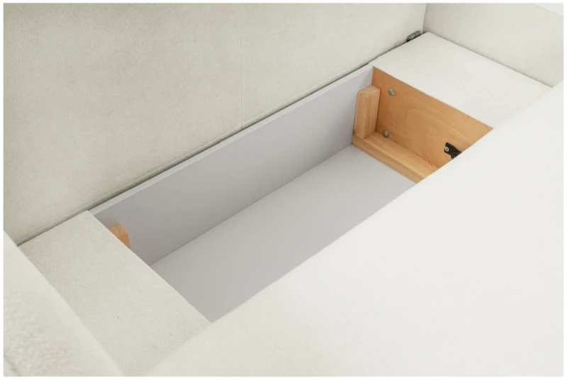 Narożnik rozkładany OLIO 248 cm z funkcją spania i pojemnikiem na pościel - Sicuro 60