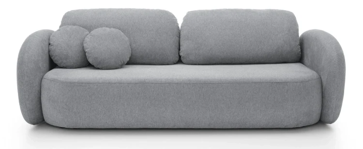 Sofa rozkładana OLIO 238 cm z funkcją spania i pojemnikiem na pościel - Aragon 93