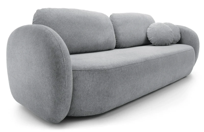 Sofa rozkładana OLIO 238 cm z funkcją spania i pojemnikiem na pościel - Aragon 93