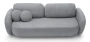 Sofa rozkładana OLIO 238 cm z funkcją spania i pojemnikiem na pościel - Aragon 93