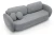 Sofa rozkładana OLIO 238 cm z funkcją spania i pojemnikiem na pościel - Aragon 93