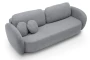 Sofa rozkładana OLIO 238 cm z funkcją spania i pojemnikiem na pościel - Aragon 93