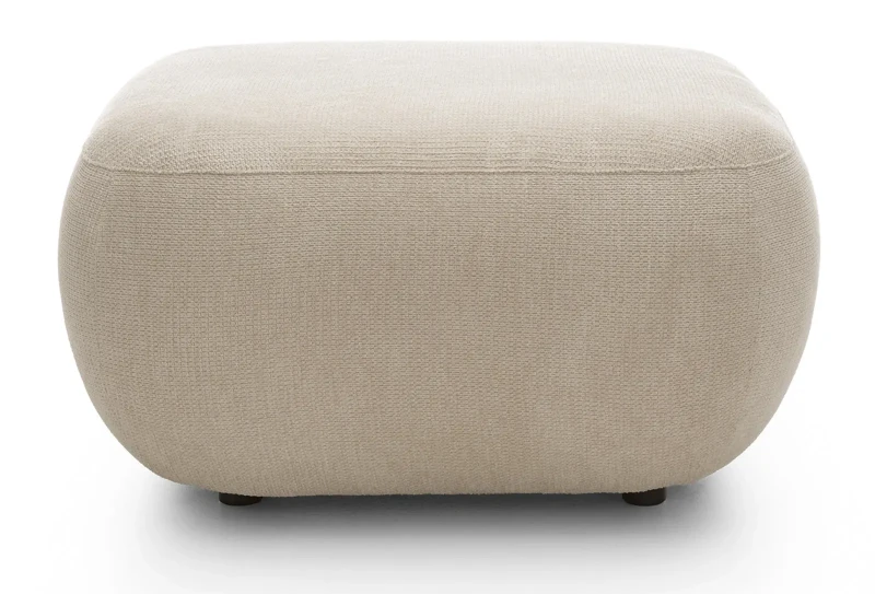 Pufa tapicerowana OLIO 75 cm nowoczesna do salonu - Aragon 03