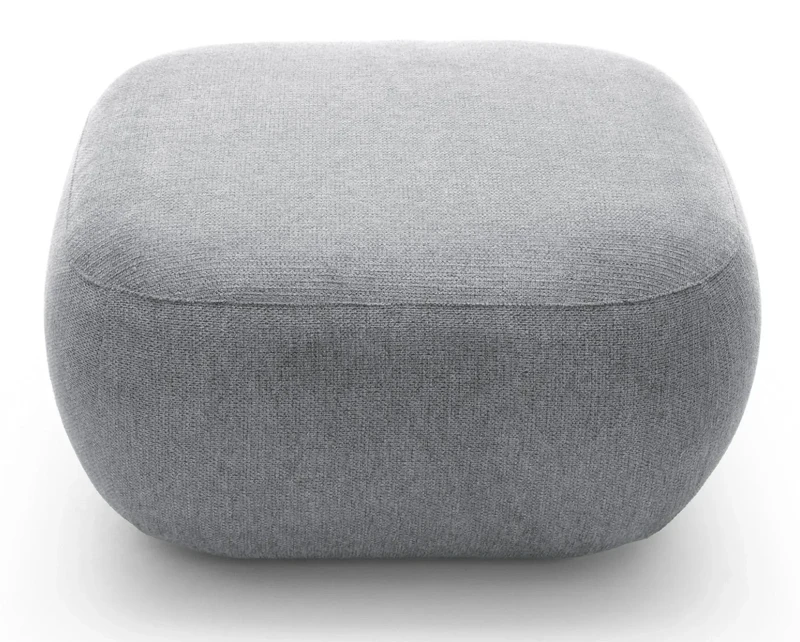 Pufa tapicerowana OLIO 75 cm nowoczesna do salonu - Aragon 93