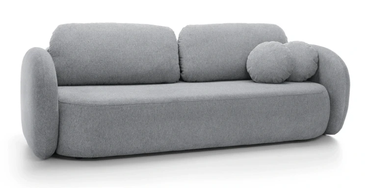 Sofa rozkładana OLIO 238 cm z funkcją spania i pojemnikiem na pościel - Aragon 93