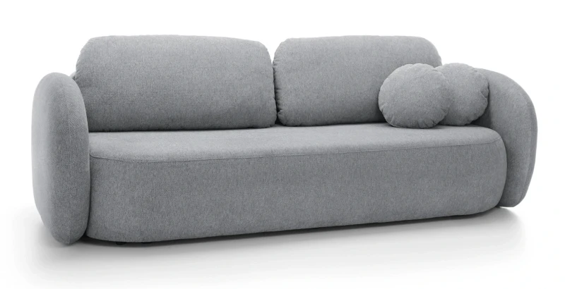 Sofa rozkładana OLIO 238 cm z funkcją spania i pojemnikiem na pościel - Aragon 93