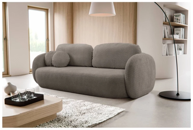 Sofa rozkładana OLIO 238 cm z funkcją spania i pojemnikiem na pościel - Abriamo 1