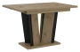 Stół rozkładany Naturio 120-160 cm prostokątny nowoczesny do jadalni salonu artisan black