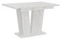 Stół rozkładany Naturio 120-160 cm prostokątny nowoczesny do jadalni salonu bianco marble white