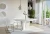 Stół rozkładany Naturio 120-160 cm prostokątny nowoczesny do jadalni salonu bianco marble white