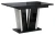 Stół rozkładany Naturio 120-160 cm prostokątny nowoczesny do jadalni salonu black gloss stone