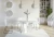 Stół rozkładany Naturio 120-160 cm prostokątny nowoczesny do jadalni salonu white gloss stone