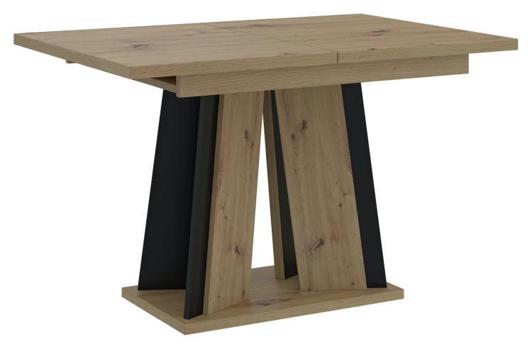 Stół rozkładany Prestiż 120-160 cm prostokątny nowoczesny do jadalni salonu artisan black