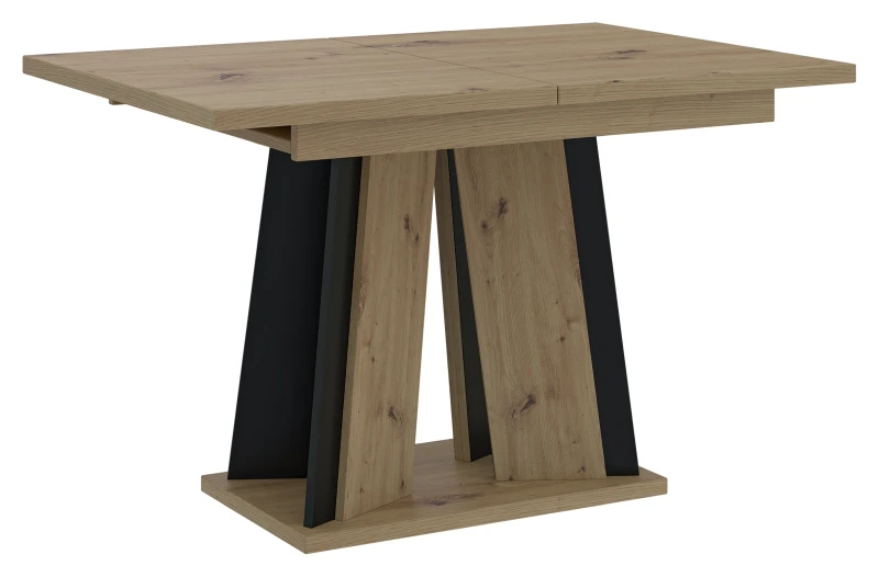 Stół rozkładany Prestiż 120-160 cm prostokątny nowoczesny do jadalni salonu artisan black