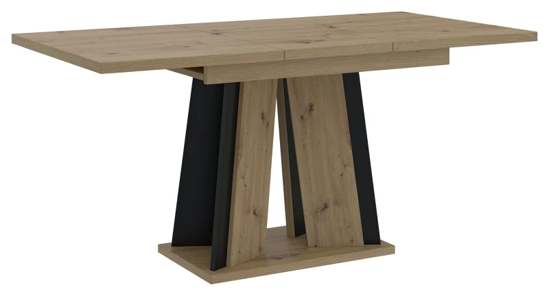 Stół rozkładany Prestiż 120-160 cm prostokątny nowoczesny do jadalni salonu artisan black