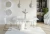Stół rozkładany Prestiż 120-160 cm prostokątny nowoczesny do jadalni salonu bianco marble white