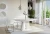 Stół rozkładany Prestiż 120-160 cm prostokątny nowoczesny do jadalni salonu bianco marble white
