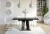Stół rozkładany Prestiż 120-160 cm prostokątny nowoczesny do jadalni salonu black gloss stone