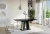 Stół rozkładany Prestiż 120-160 cm prostokątny nowoczesny do jadalni salonu black gloss stone