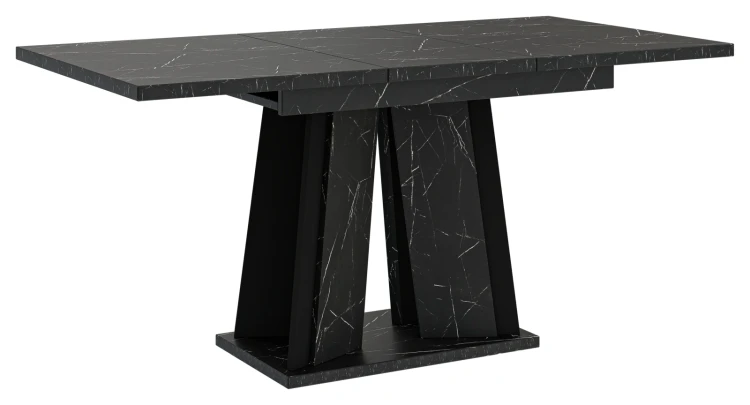 Stół rozkładany Prestiż 120-160 cm prostokątny nowoczesny do jadalni salonu black royal black