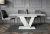 Stół rozkładany Eterna 120-160 cm prostokątny nowoczesny do jadalni salonu bianco marble white
