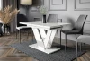 Stół rozkładany Eterna 120-160 cm prostokątny nowoczesny do jadalni salonu bianco marble white