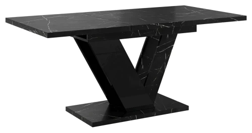 Stół rozkładany Eterna 120-160 cm prostokątny nowoczesny do jadalni salonu black royal black