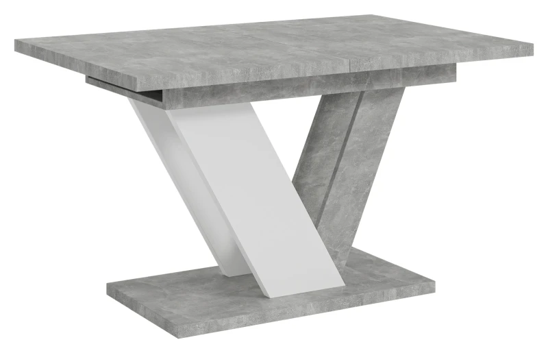 Stół rozkładany Eterna 120-160 cm prostokątny nowoczesny do jadalni salonu stone white