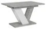 Stół rozkładany Eterna 120-160 cm prostokątny nowoczesny do jadalni salonu stone white