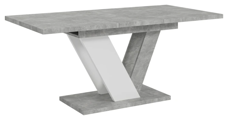 Stół rozkładany Eterna 120-160 cm prostokątny nowoczesny do jadalni salonu stone white