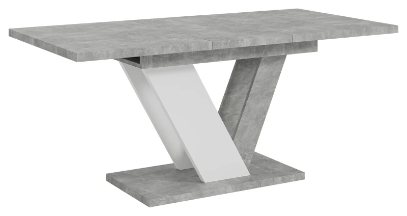 Stół rozkładany Eterna 120-160 cm prostokątny nowoczesny do jadalni salonu stone white