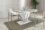 Stół rozkładany Eterna 120-160 cm prostokątny nowoczesny do jadalni salonu white gloss stone