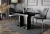 Stół rozkładany Base 120-160 cm prostokątny nowoczesny do jadalni salonu black gloss