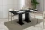 Stół rozkładany Base 120-160 cm prostokątny nowoczesny do jadalni salonu black gloss
