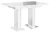 Stół rozkładany Base 120-160 cm prostokątny nowoczesny do jadalni salonu white gloss