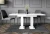 Stół rozkładany Base 120-160 cm prostokątny nowoczesny do jadalni salonu white gloss