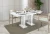 Stół rozkładany Base 120-160 cm prostokątny nowoczesny do jadalni salonu white gloss