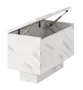 Stolik kawowy Forma 30x60 cm ława z otwieranym blatem do salonu bianco marble