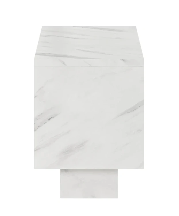 Stolik kawowy Forma 30x60 cm ława z otwieranym blatem do salonu bianco marble