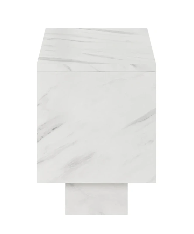 Stolik kawowy Forma 30x60 cm ława z otwieranym blatem do salonu bianco marble