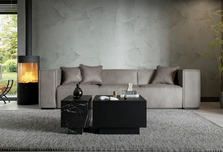Stolik kawowy Forma 30x60 cm ława z otwieranym blatem do salonu royal marble