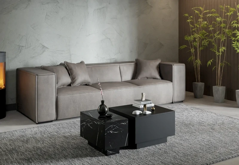 Stolik kawowy Forma 30x60 cm ława z otwieranym blatem do salonu royal marble